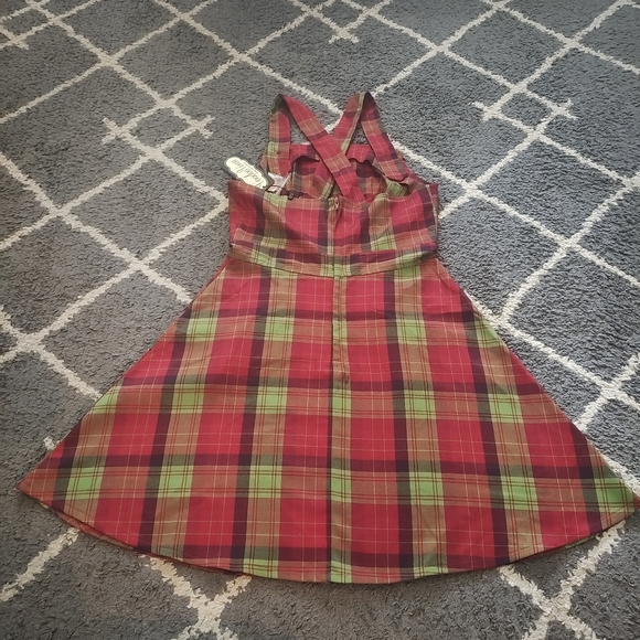 Voodoo Vixen Overall TartanDress Size Small - Picture 7 of 12